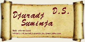 Đurađ Suminja vizit kartica